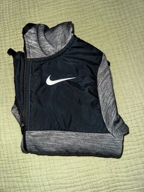 Nike Light Gray & Black Dri-FIT Jacket